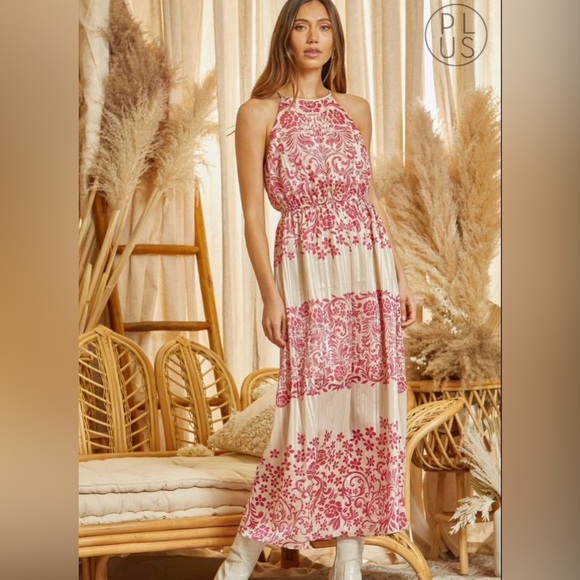 Maxi Dress / Gorgeous Halter Maxi Dress - Picture 3 of 4